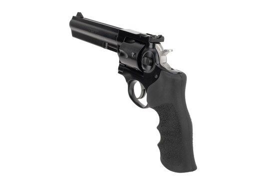 Ruger GP100 .357 Mag revolver features an adjustable rear sight